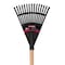 Truper Poly Poly Tru-Tough Shrub Rake, 15 Tines, 54-1/2 in L Wood Handle EP-15 - alternate 2